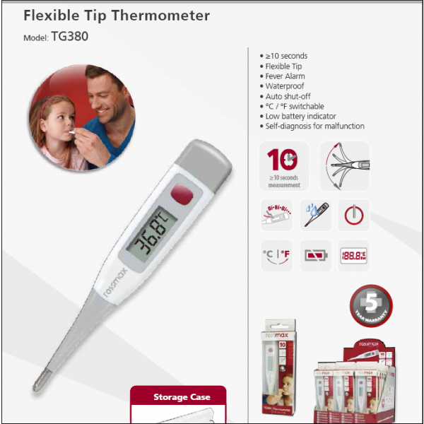 Rossmax Flexible Digital Thermometer TG380