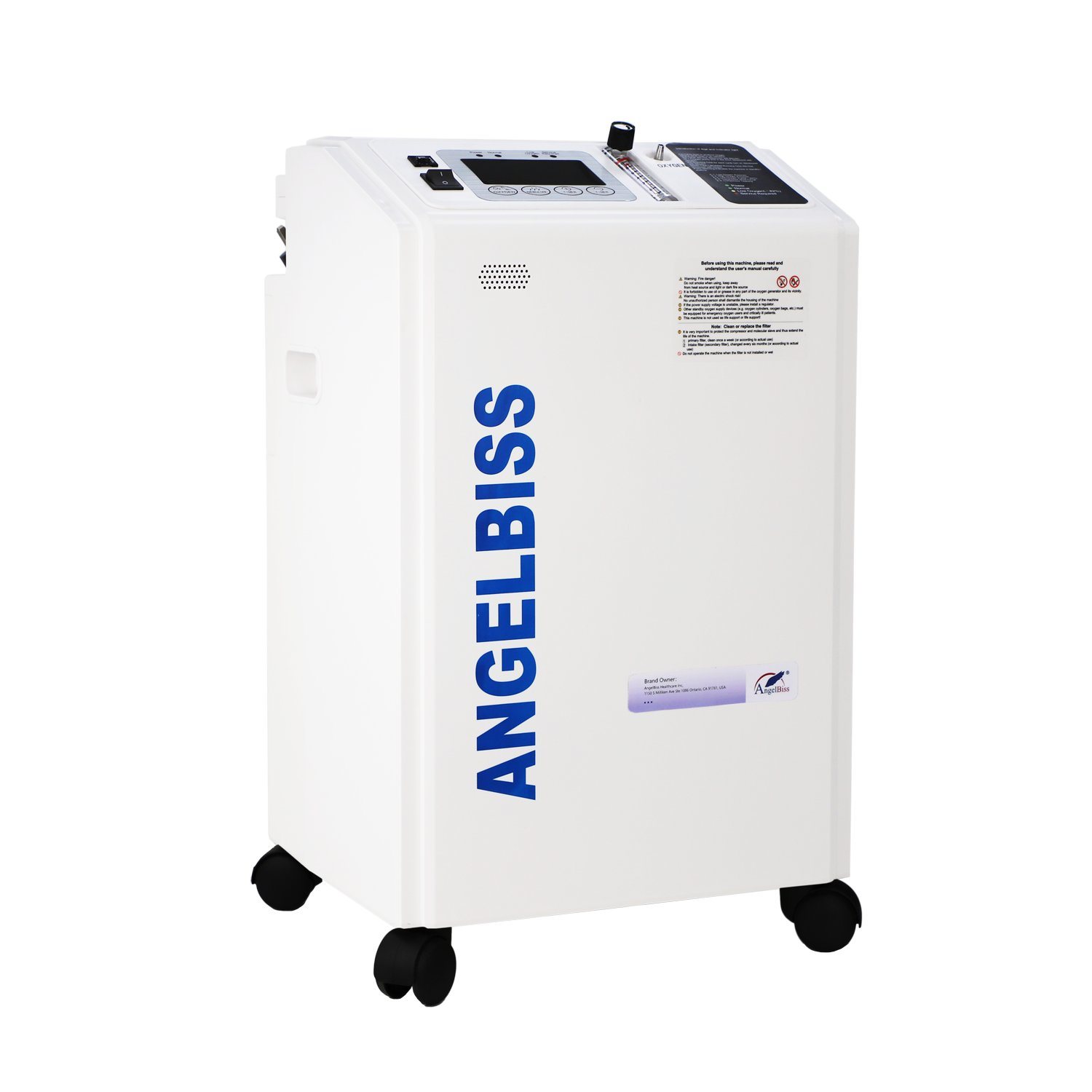 Angelbiss 10L Oxygen Concentrator - Dual Flow