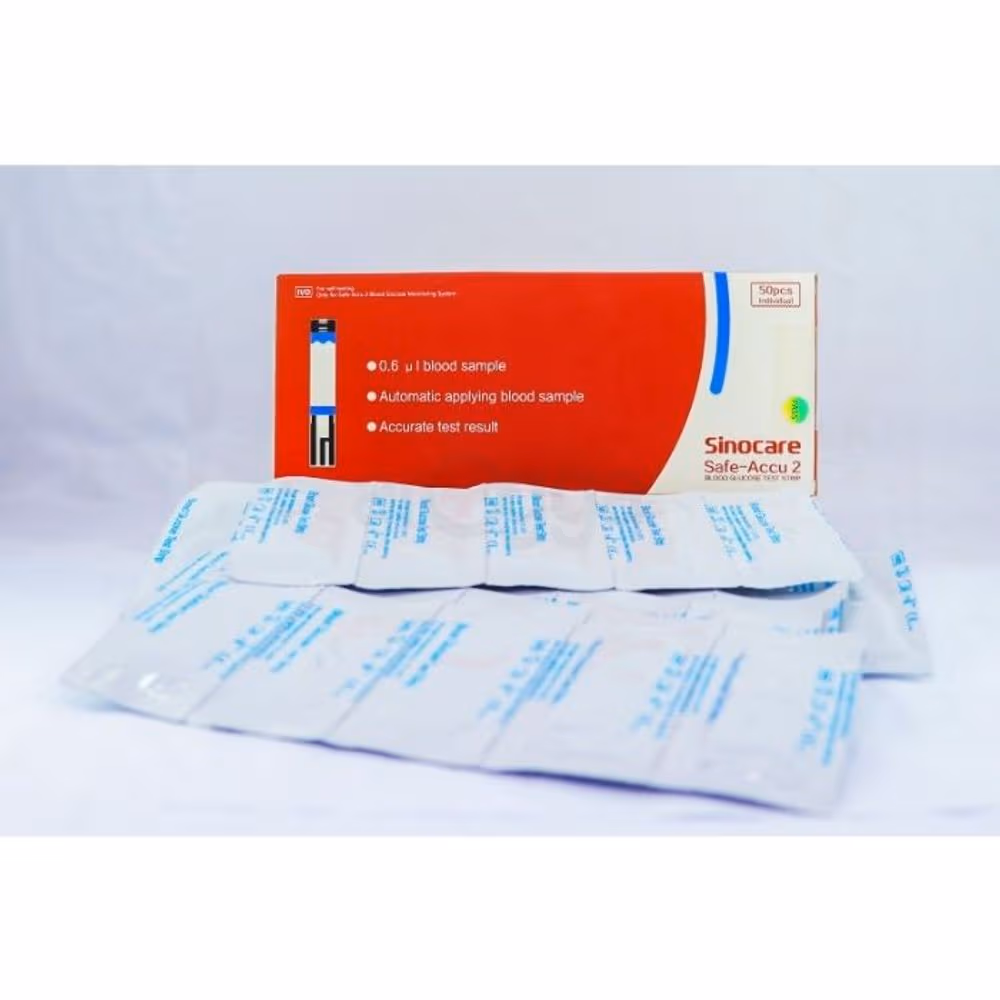 Sinocare Safe-Accu 2 Blood Glucose Test Strips