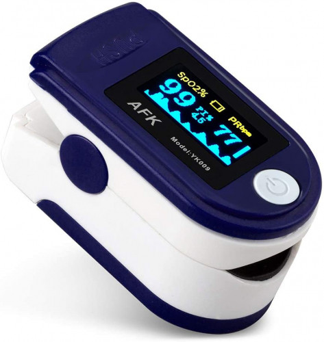 AFK YK010 Portable Fingertip Pulse Oximeter with Oxygen Saturation Monitor