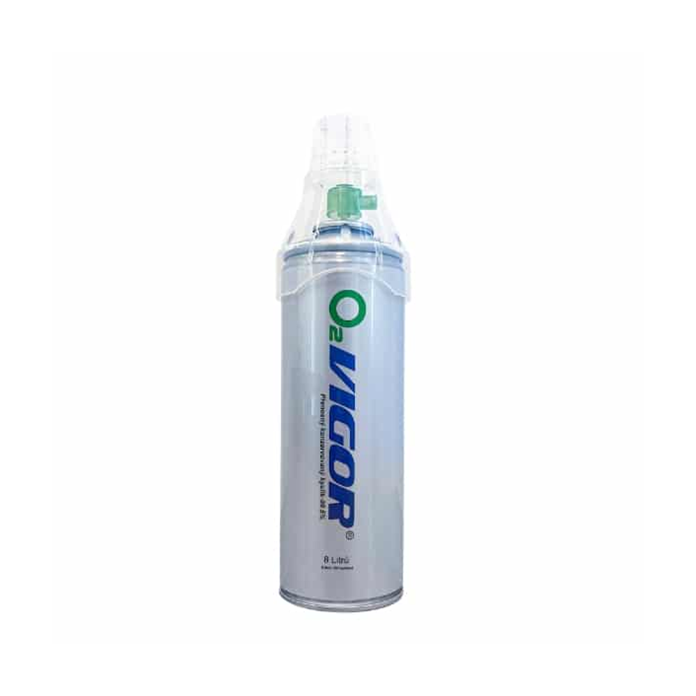 Vigor O2 Portable Oxygen Can with Mask - 8L