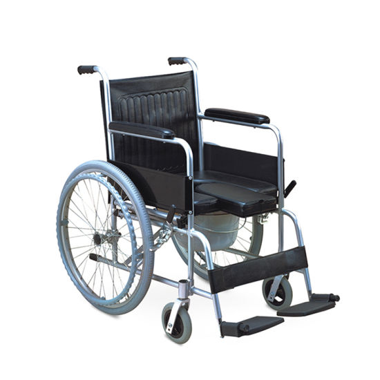 Standard Rehabilitation Medical Toilet Commode Wheelchair