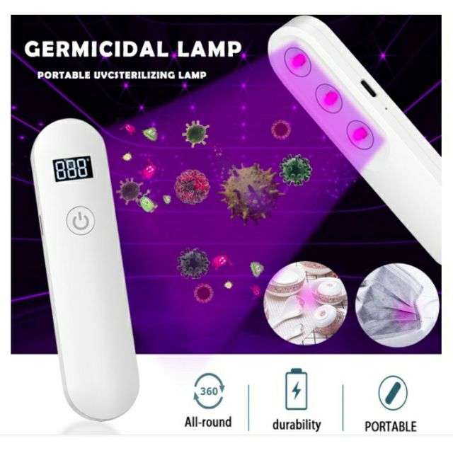 Handheld Portable UV-C Disinfection Sanitizer Ultraviolet UV Sterilizer Wand