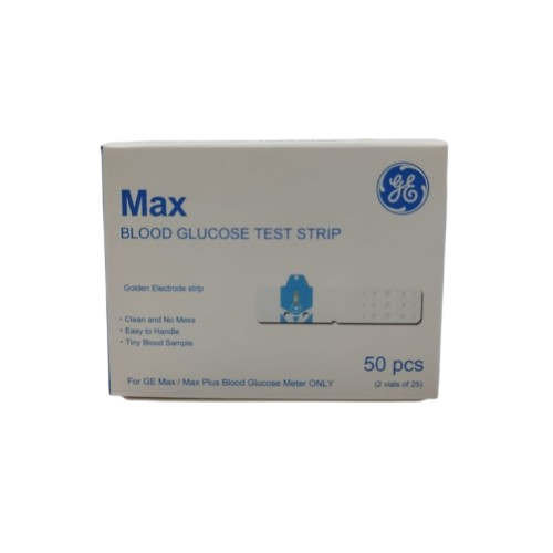 GE Max Blood Glucose Test Strip (50pcs)