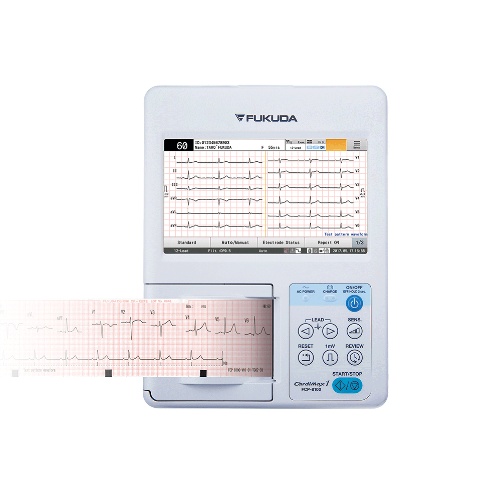 Fukuda FCP-8100 3-Channel ECG Machine