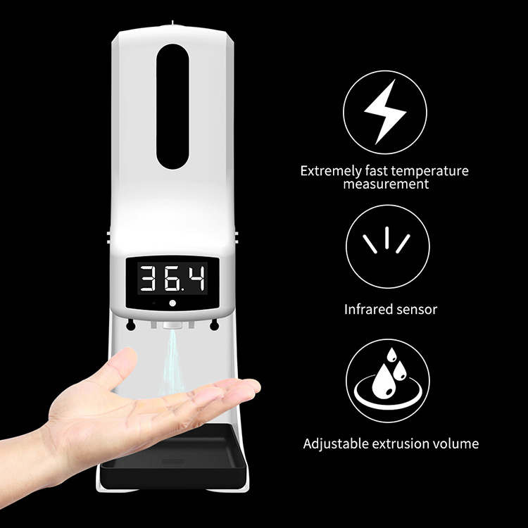 K9 PRO Automatic Hand Temperature Measurement with Sanitizer Dispense Machine