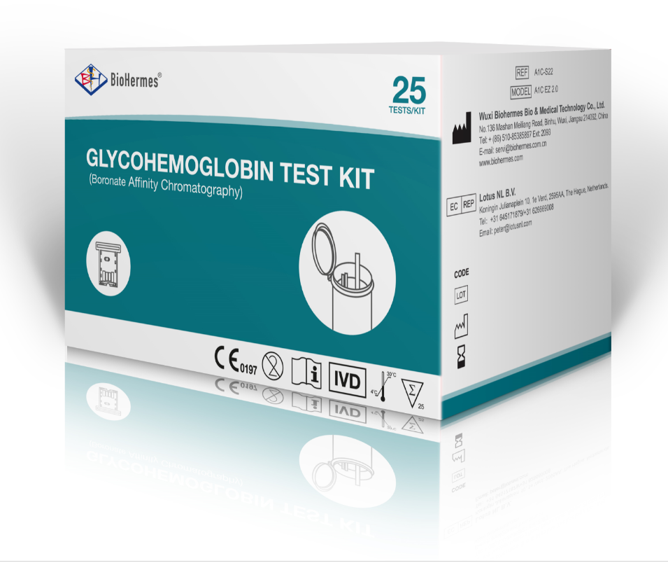 HbA1C Test Strips | BIOHERMS A1c EZ 2.0 | China | 25 test