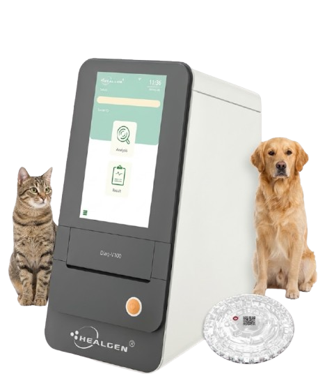 HEALGEN Diag- V100 Veterinary Automatic Biochemistry Analyzer