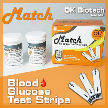 OKmeter Match Blood Glucose Monitoring Test Strips - 25 strips (Copy) (Copy)
