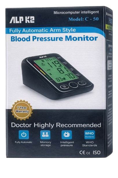 ALPK2  C- 50 Fully Automatic Arm Style Blood Pressure Monitor