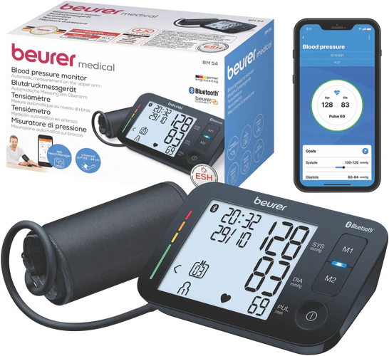 Upper arm Bluetooth blood pressure monitor - Beurer BM 54 - Germany