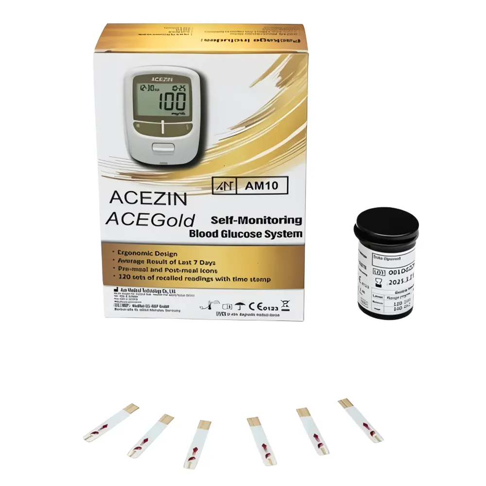 AceZin Blood Glucose Test Strips – 50 Pcs