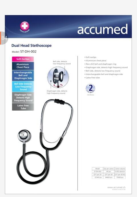 Accumed Sphygmomanometer With Stethoscope