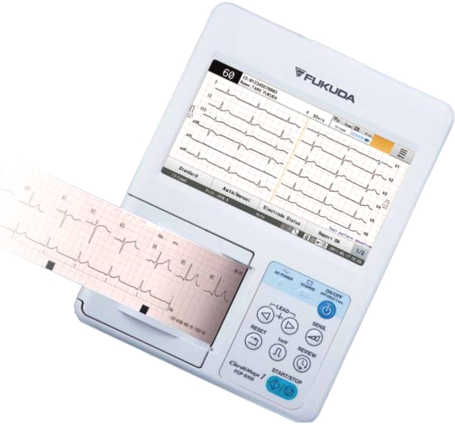 Fukuda FCP-8100 3-Channel ECG Machine 6