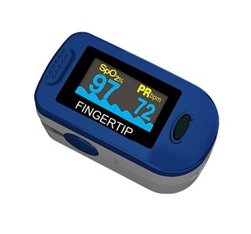 Portable Color OLED Fingertip Pulse Oximeter with Blood Oxygen Saturation Monitor