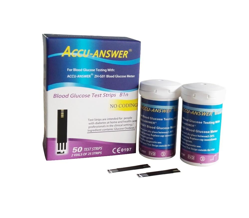 Accu Answer Glucose Meter Test Strip - 50 strips