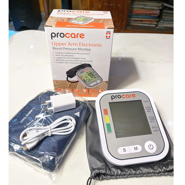 ProCare Blood Pressure Monitor – Intelligent Automatic Upper Arm BP Machine