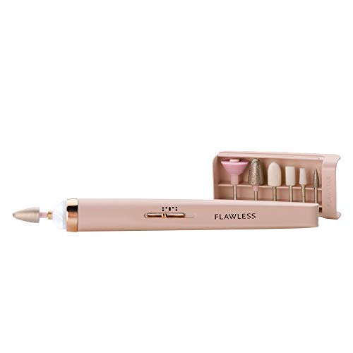 Finishing Touch Pretty Gril Salon Nails Kit- Electronic Nail File and Full Manicure and Pedicure Tool
