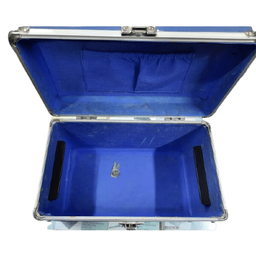 Blue Color Aluminium First Aid Box with Single Lock System