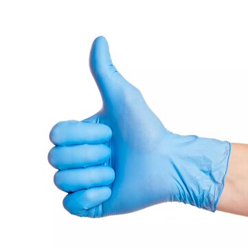 INTCO Disposable Blue Nitrile Examination Gloves