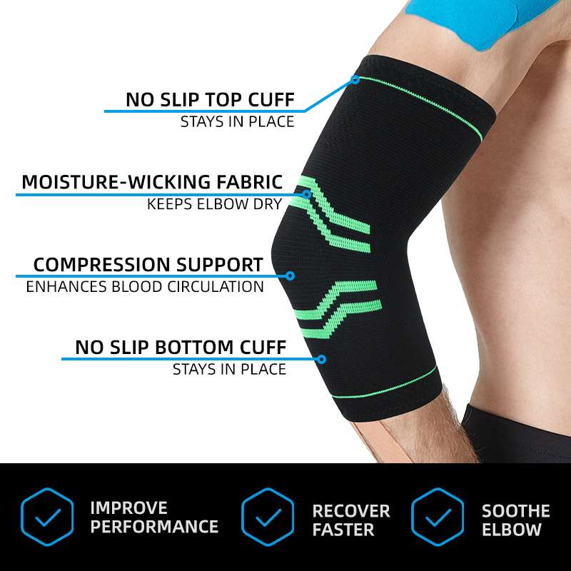 Lifting Weights for Elbow Tendonitis Brace | Tennis Elbow Brace and Golfers Elbow Treatment, Arthritis, Workouts, Weightlifting – Reduce Elbow Pain