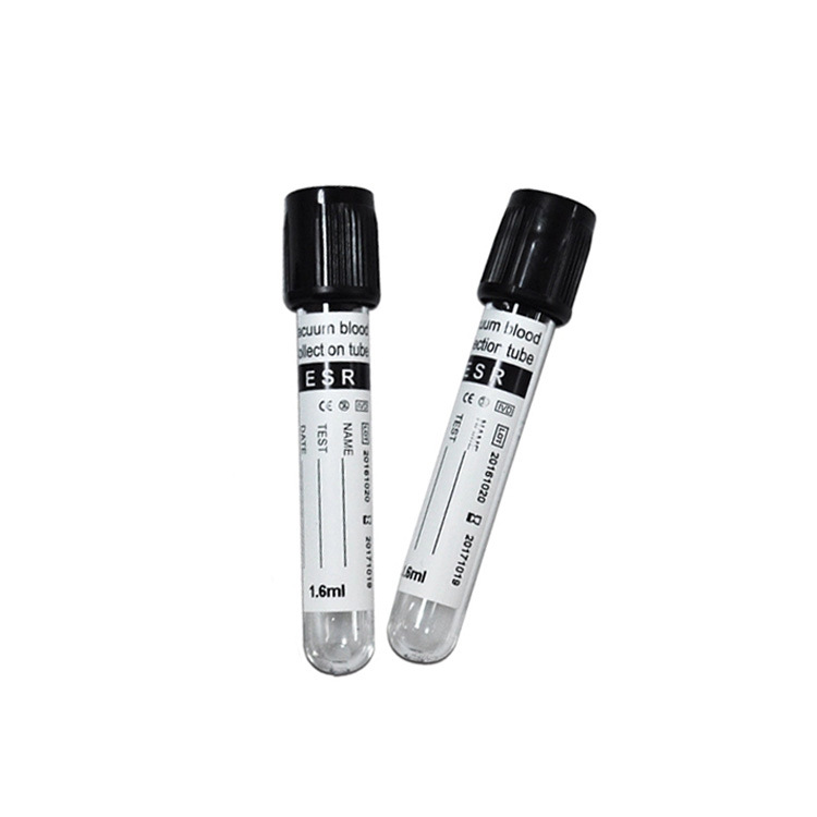 Vacuum Blood Collection ESR Tubes with Sodium Citrate 3.8% - 100pc