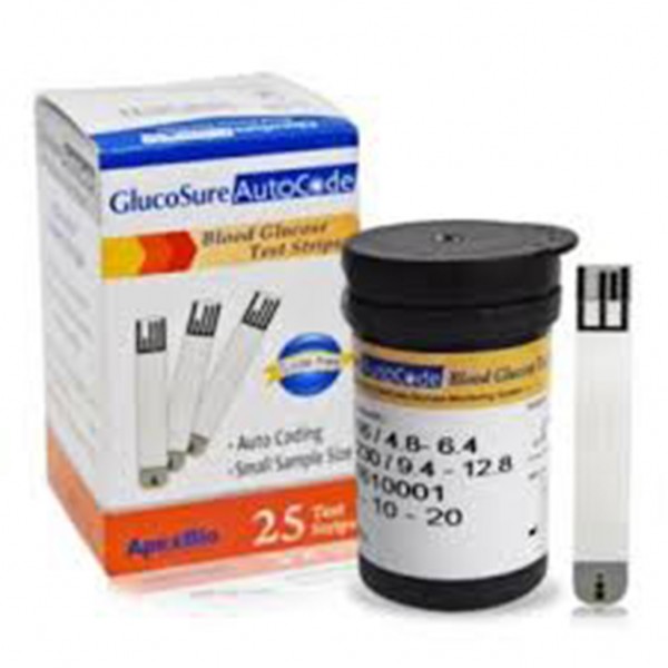 GlucoSure Auto code Glucose Test Strips - 25 strips