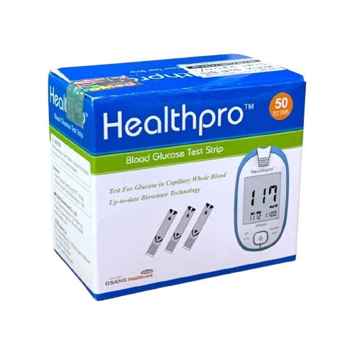 Healthpro Blood Glucose Test Strip 50 pcs
