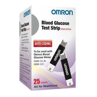 OMRAN Blood Glucose Test Strips-25 pcs