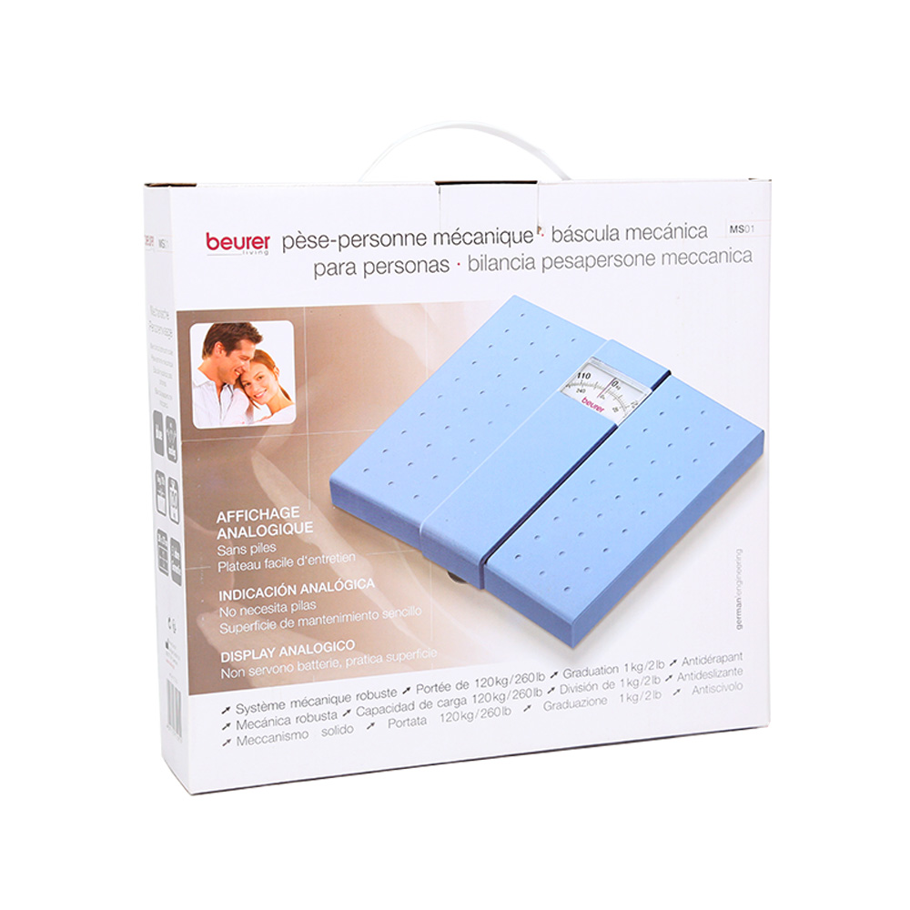 Beurer MS 01 Mechanical Personal Bathroom Scale - Blue