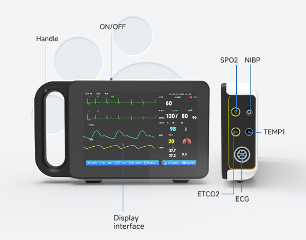 Olivevet VET-VE7 Veterinary Multi-parameter Monitor
