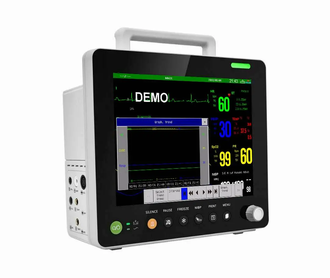 LEE Medical 12.1 Inch Multi-Parameter Medical Patient Monitor