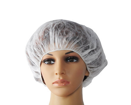 White Non Woven Disposable Head Cap