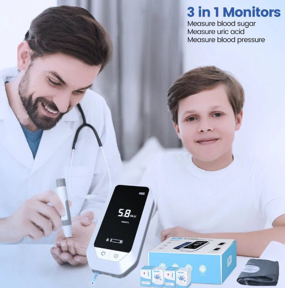 3 in 1 Blood Glucose & BP Monitor Best Price BD