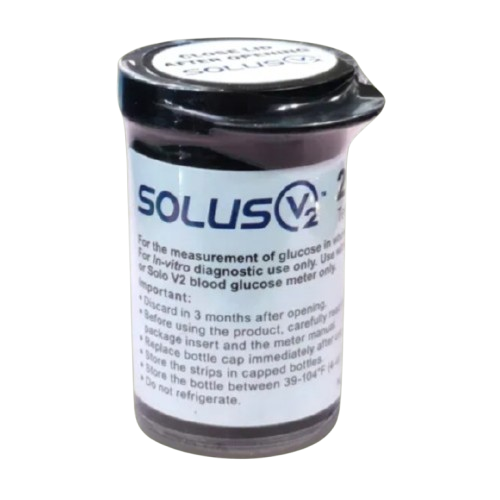 Solus V2 Code Free Blood Glucose Test Strips -50 pcs