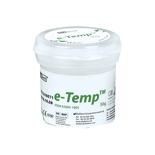 e-Temp Hydraulic Temporary Restorative Material 30 gm