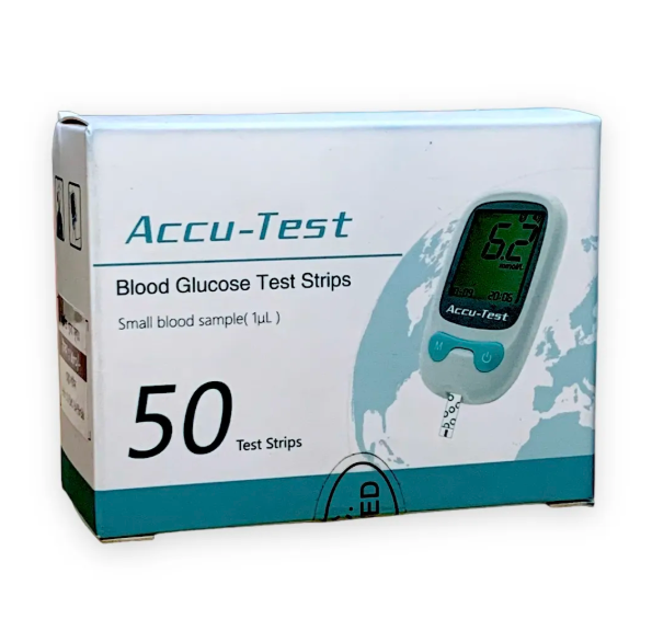 Accu Test - 50 Pcs Blood Glucose Strips