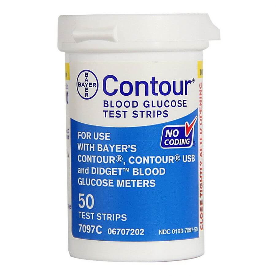 Bayer Contour Glucose Meters Test Strips - 50 strips
