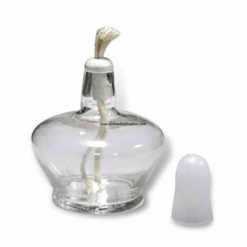 Spirit Lamp-Transparent Glass Laboratory Alcohol Burner Lamps