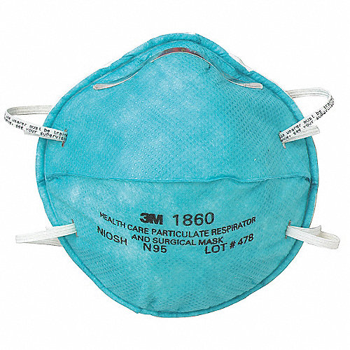3M™ 1860 N95 Health Care Particulate Respirator and Surgical Mask
