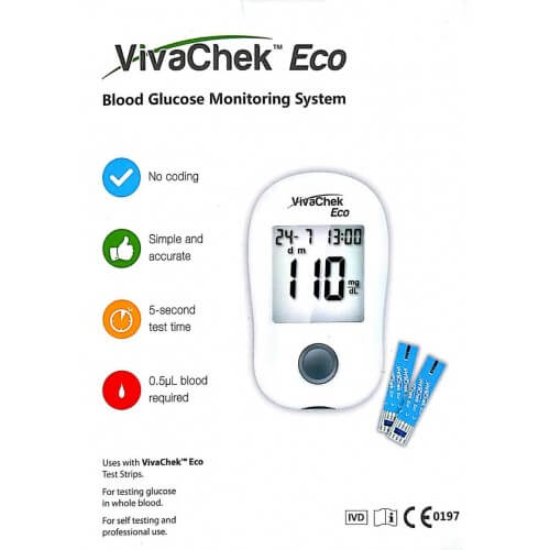 VivaChek Eco Glucose Test Meter
