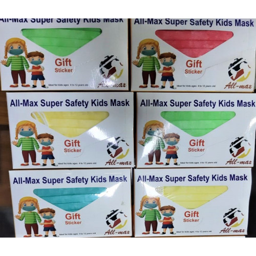 All-Max Super Safety Multicolor Kids Mask 20pcs Pack