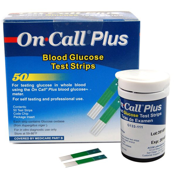 On Call® Plus Blood Glucose Test Strip (50pcs)