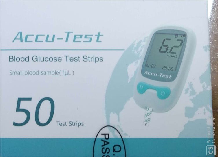 ACCU-Test Blood Glucose Monitor 25 Test Strip - BMA Bazar