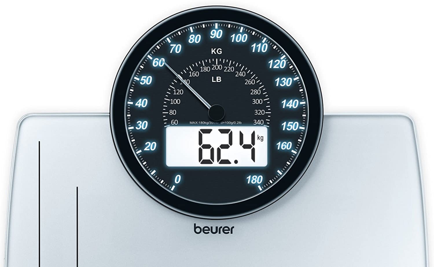 Beurer GS 58 glass bathroom scale