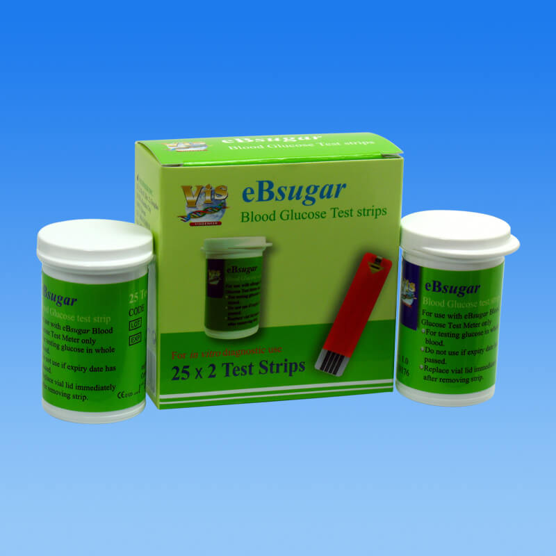 ebsugar glucometer test strip