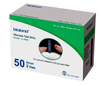 Bioland Advance Glucose Meter Test Strip - 25x2 strips