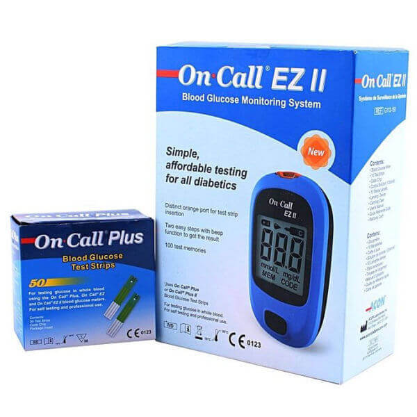 On Call EZ II-Blood Glucose Monitoring System Test Strip 50 pcs