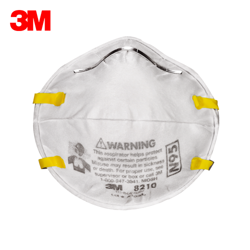 3M 8210 USA Genuine N95 Respirator Face Mask – NIOSH, CE, FDA Approved
