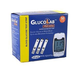 GLUCOLAB Glucometer Test Strips 50'pcs